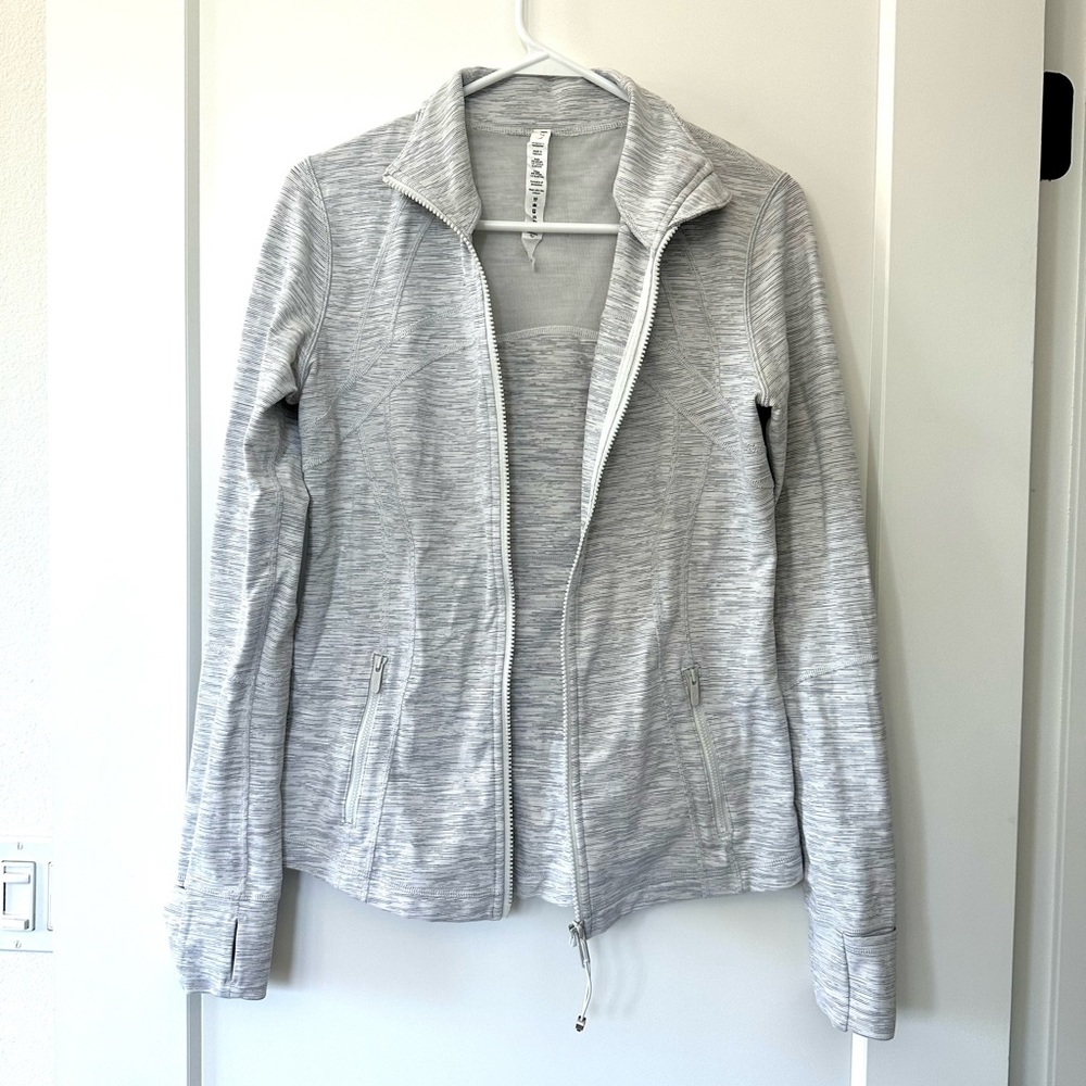 Lululemon Athletica Define Jacket Wee Are From Space Nimbus Battleship Size 10 - Picture 3 of 5